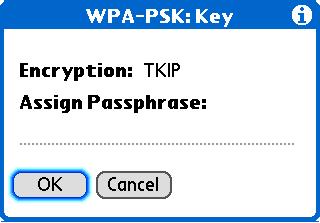 Select the Key box. b. Assign a passphrase. c. Select OK.