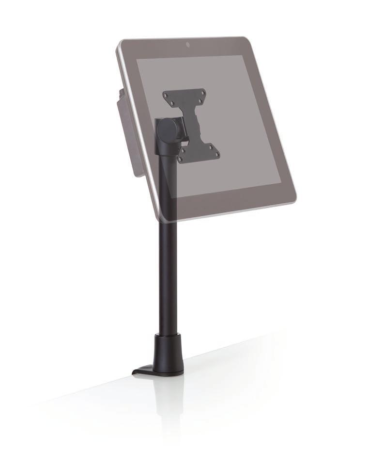 9232 The 9232 mounts are light duty monitor mounts ideal for digital displays, POS, and retail environments. FEATURES You can easily mount the 9232 on the counter with a thru mount or a clamp mount.