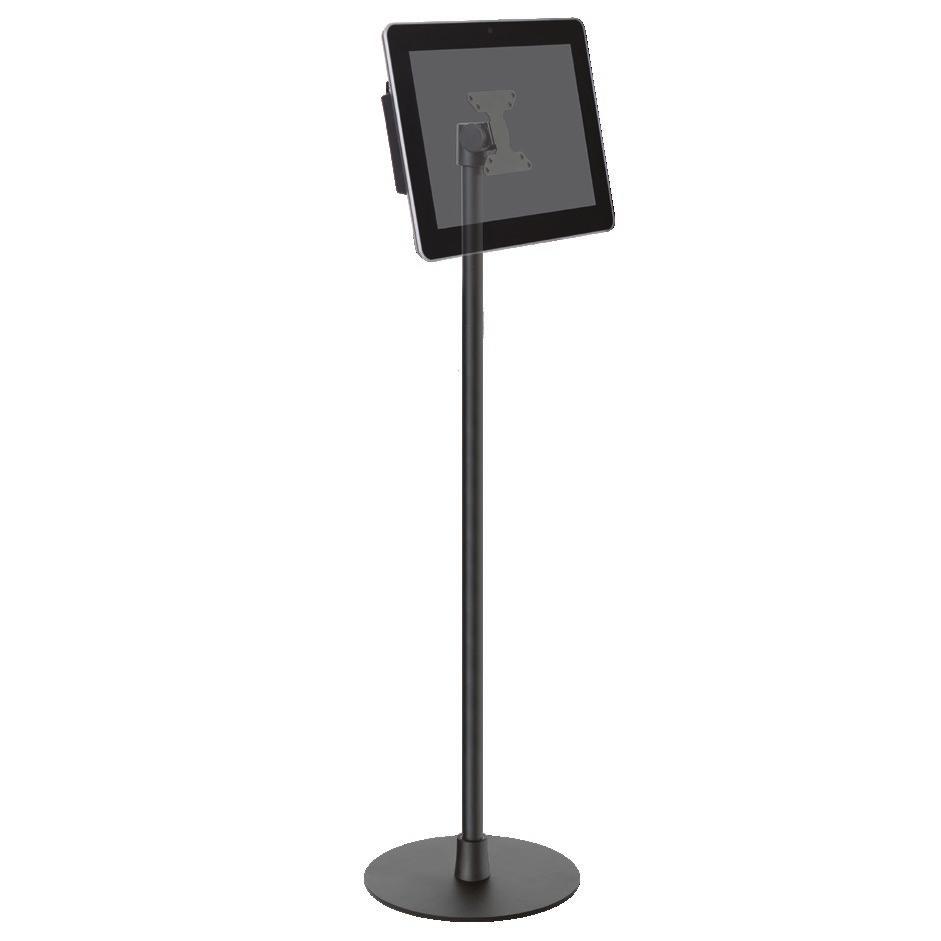 mount model 9231 is a free standing pole mount that can be used mount VESA displays.