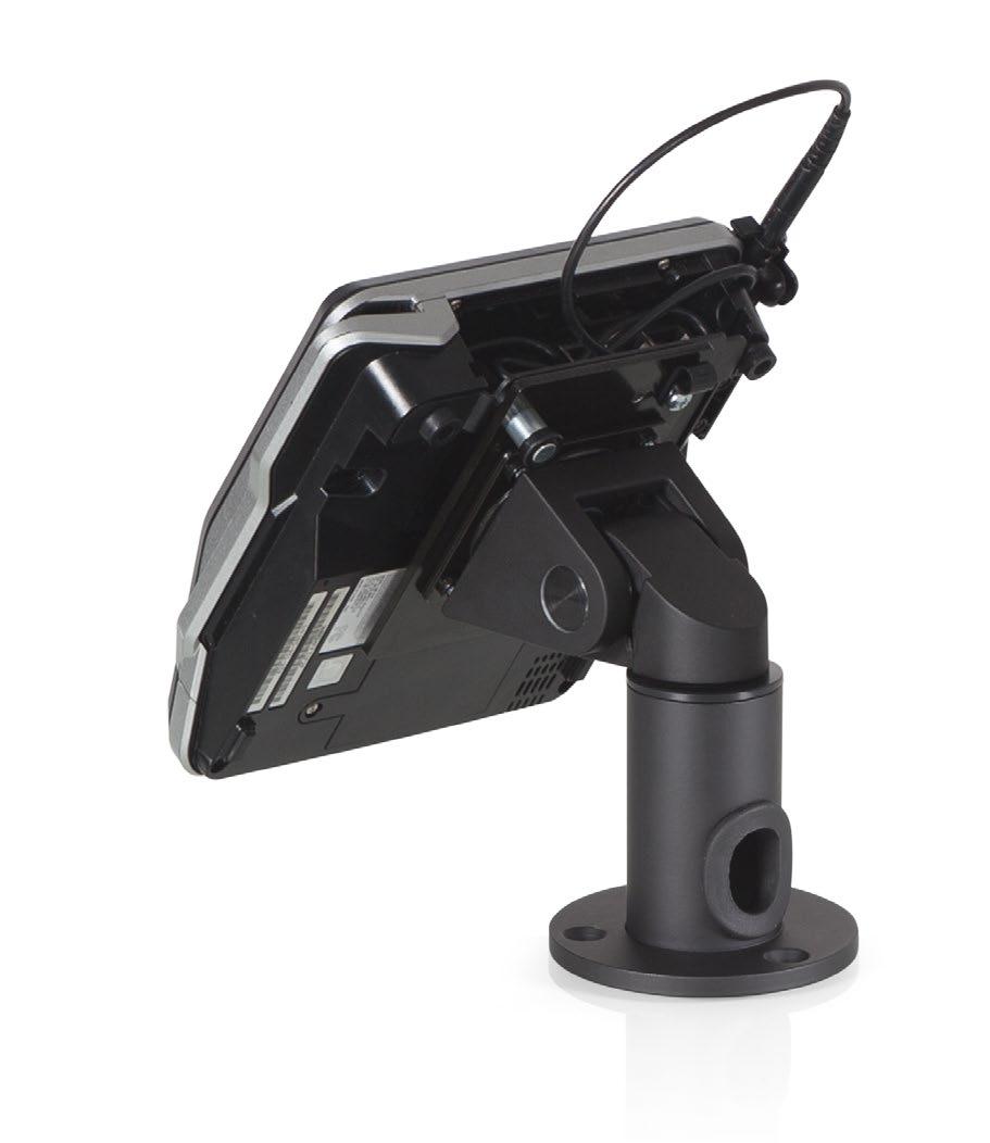 Modular Now Terminal Mounts Adapters for Ingenico and Verifone payment terminals available. Mount functions as quick-release or can be secured using the included security screw.