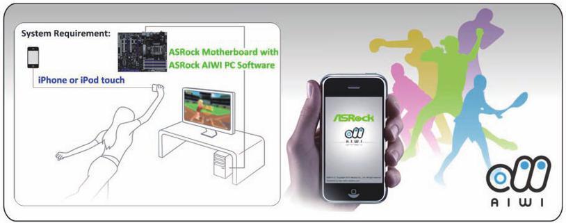 ASRock AIWI is the world's first software to turn your iphone/ipod touch as a game