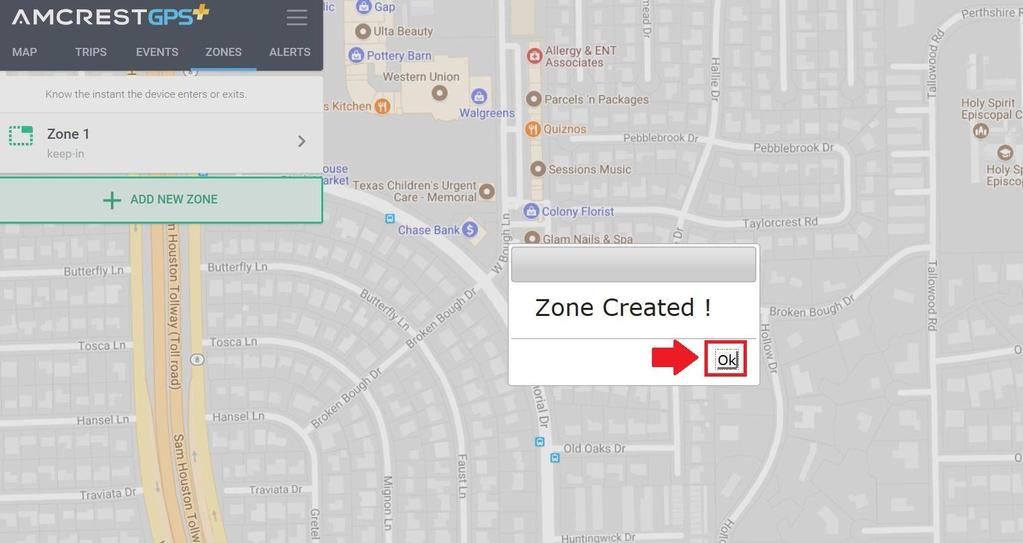 To add a new zone, please enter a custom name for your zone and select the type zone you would like to create.