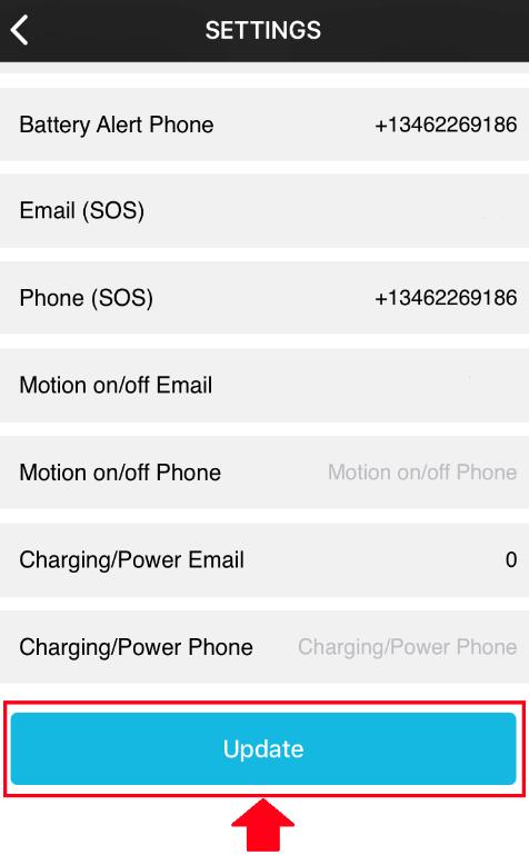 SMS Alert- This will toggle the SMS alerts to the app either the on or off position. Email Alert This will toggle email alerts to the on or off position.