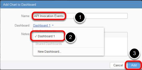 Enter API Invocation Events in the Name field 2.