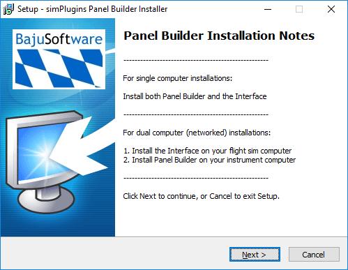 Step 1 Install Panel Builder and Interface(s) Copy the installation package to each computer that is part of your flight simulation system.