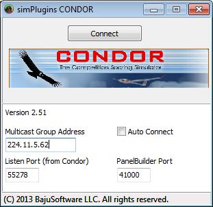 Condor Interface There is no need to change any network values; the defaults should work in 99% of all installations. Launch the simpluginscondor program. Click on the [Network Configuration] Button.