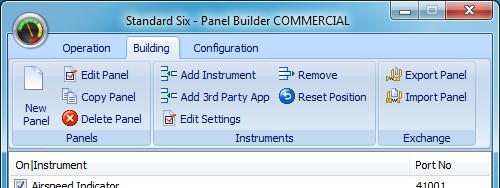 Exporting a panel This function allows you to export a complete panel configuration and import it on another computer with Panel Builder installed.