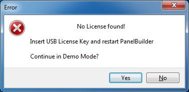 Licensing for HOME Download Version When Panel Builder starts the first time after installation, the license is checked.