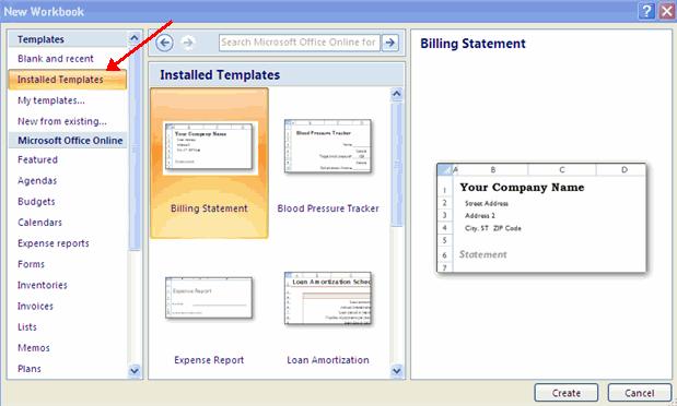 If you want to create a new document from a template, explore the templates and choose one that fits your