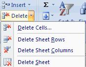 Excel: Place the cursor in the row below where you want the new row, or in the column to the left of where you want the new column Click the Insert button on the