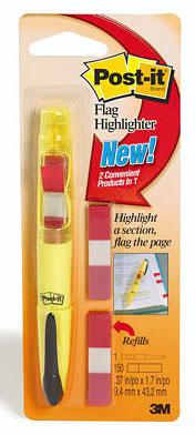 Post-it Flags Post-it Flag Highlighter Organize and emphasize information quickly and easily with Post-it Flags.