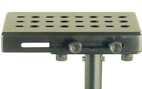 You will note a number of mounting holes that can be used to adapt to various
