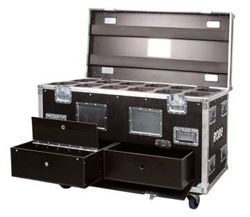 Eight-Pack Top Loader Case ROBIN 100 LEDBeam TM Specifications DIMENSIONS Length: 1200 mm (47.2") Width: 600 mm (23.6") Height: 580 mm (22.