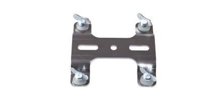 Single omega bracket for one clamp (black) Combined Omega Bracket allows usage of a