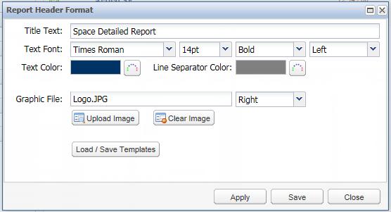 22 Formatting Reports Formatting Headers The Header Format button gives you the ability to change the appearance of the header that displays on the first page of a report.