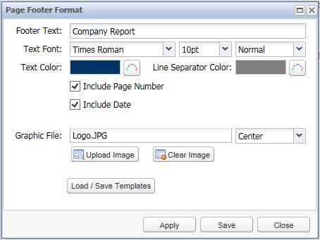25 Formatting Reports Formatting Footers While headers are displayed only on the first page of reports, footers appear on every page.