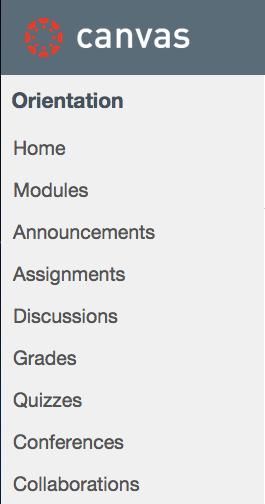 NAVIGATING The top Global Navigation Bar (fig. 5) lists all courses, all assignments, and all calendar items.
