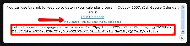 Outlook. To sync your TeamPages Calendar: 1.