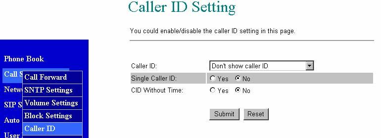Auto Dial Setting: 7.20. You can set the timer for inter dial digit in this page.