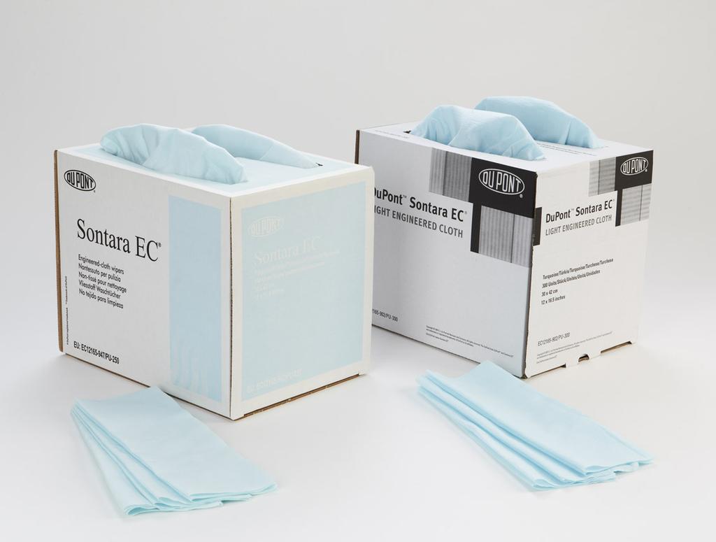 SONTARA EC & EC LIGHT IN POP-UP BOX Sontara EC wipes are all-purpose, engineered cloth with exceptional absorbency, strength and low-linting properties, well-suited for what is known as critical