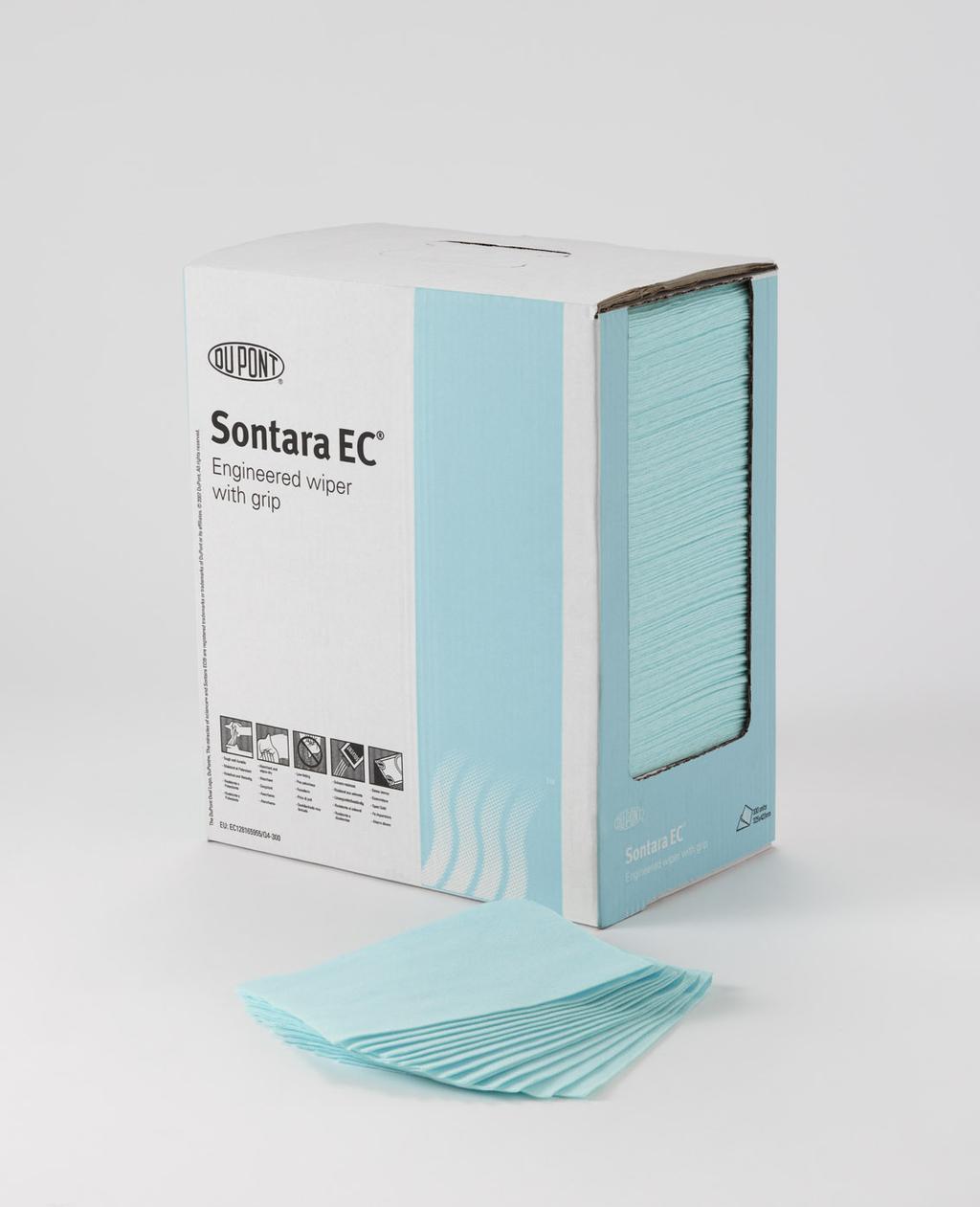 Food Contact Clearance Product code 2010 SONTARA EC - POP-UP D 1379 1230 Colour / Material Turquoise / Creped K947S Grams/m2 (gsm) 77 320mm x 420mm 250 wipes / carton 66 cartons / pallet SONTARA EC