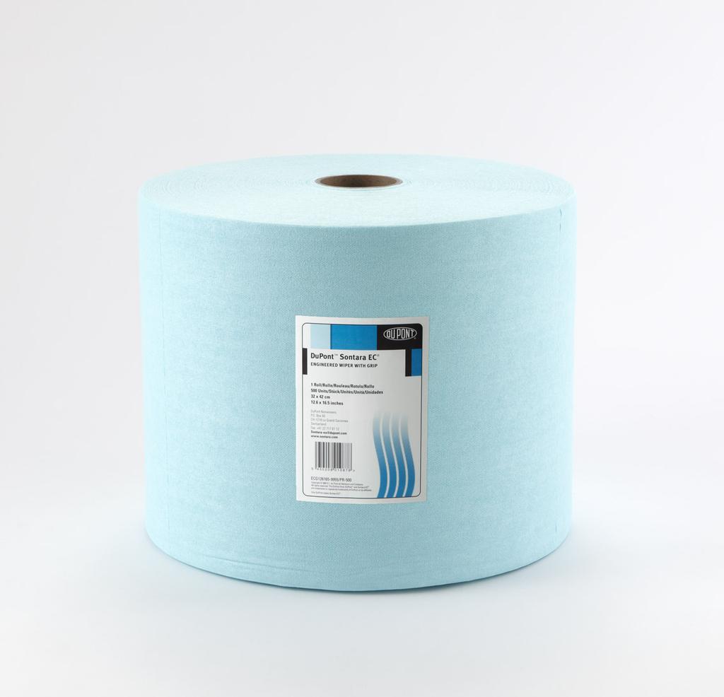 SONTARA EC GRIP IN ROLLS Sontara EC wipes are all-purpose, engineered cloth with exceptional absorbency, strength and low-linting properties, well-suited for what is known as critical cleaning.