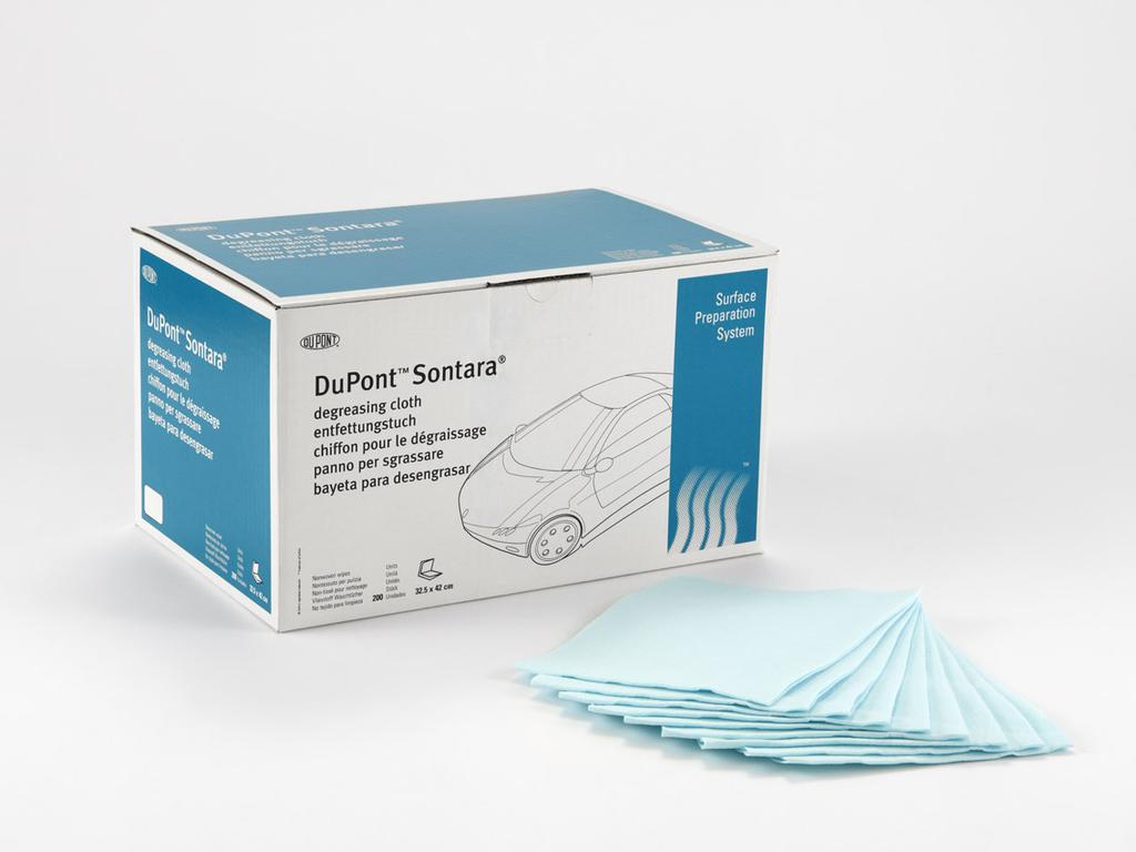 Our products are engineered for the specific demands of the automotive refinishing industry. Sontara Surface Preparation System wipes are clean, manufactured without glues or binders.