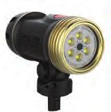 The Sea Dragon 2300 Auto s Auto Flash Detect Mode turns the light off for 2 seconds when an