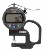 Instruments SERIES 547 BSOLUTE Digimatic Thickness Gauges Dial thickness gauges can quickly measure the thickness of thin products such as