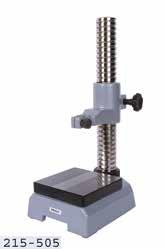 The 215-505-10 model has a threaded column which enables easy and precise coarse adjustment. Serrated anvils 110 x 110 mm are supplied with 215-405-10, and 150 x 150 mm with 215-505-10 models.