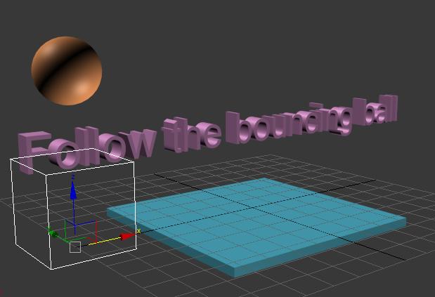 At frame 0, move the dummy so it is to the left of the box in the Perspective viewport. Dummy at frame 0 5.