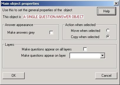 (b) Deciding whether to move or copy the correct selection. When the user correctly selects something, you have a choice of either copying the answer to the answer position or moving it.