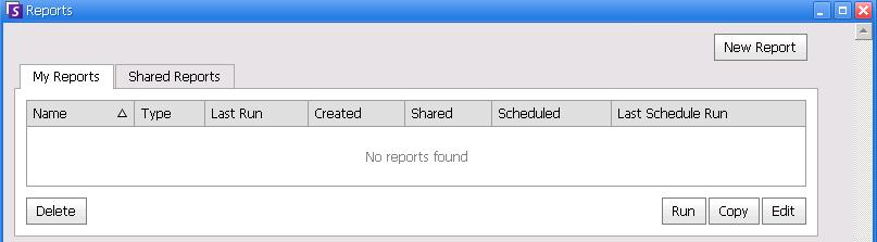 The My Reports tab contains 2 new columns: Scheduled and Last