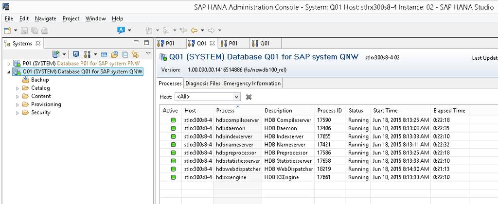 Figure 47) SAP HANA system renamed. 11.