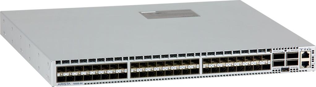 7050 Series 10/40G Data Center Switches Data Sheet Product Highlights Performance 7050S-64: 48x1/10GbE and 4x40GbE ports 7050S-52: 52x1/10GbE ports 1.