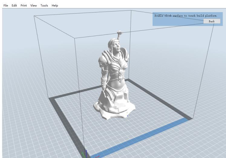 Click the Print icon, then change the settings as appropriate for your filament type and model.