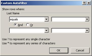 4.3.2 Using Custom Filters When you filter by choosing from the AutoFilter drop-down list, you hide everything except your single choice.