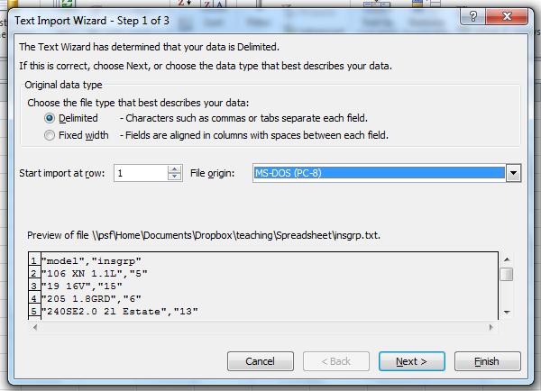 and find the insgrp.txt file using the dialog. Click the Open button once the file has been selected.