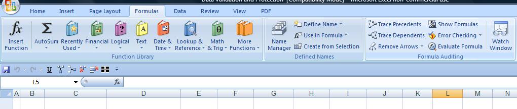 Let s start off with formula auditing. Using the Formula Auditing Toolbar / Formula Auditing Group Excel 2003 has a toolbar called the Formula Auditing toolbar.