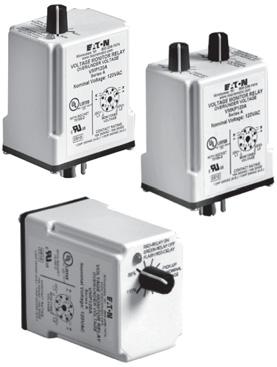 .1 Motor Protection and Monitoring Monitoring Relays D65VMRP and D65VMKP Fixed Time Delay Over/Undervoltage Relays D65VMRP and D65VMKP Over/Undervoltage Relays (Fixed Time Delay) Product The D65VMRP