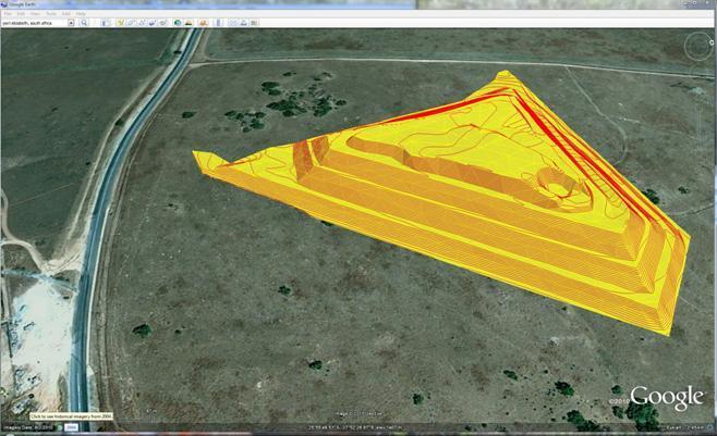 SURPAC 3DTriangulation Model and Contours of a slimes dam survey, viewed in situ on Google Earth Summary on displaying 3D Models in Google Earth In Google Earth it is possible to view imported and