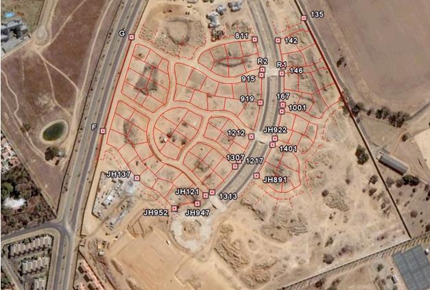 Example of a new township layout, showing Lines and Named Points, on Google Earth Viewing a SURPAC CAD Sheet on Google Earth Notes :- Before proceeding, view and/or reset the Google Earth options