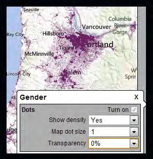Area Coloring (Choropleth) L2 VoterMapping is equipped with a feature that allows coloring within selected boundary