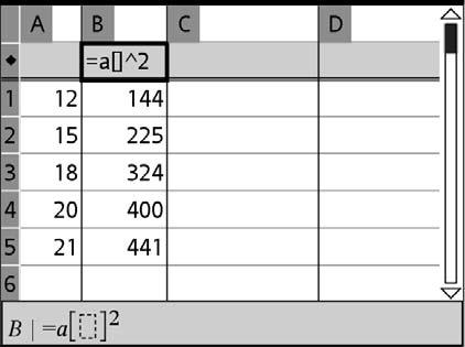 Notes If you generate data in a column that already contains one or more cell values, Lists & Spreadsheet asks for confirmation before replacing the existing values.