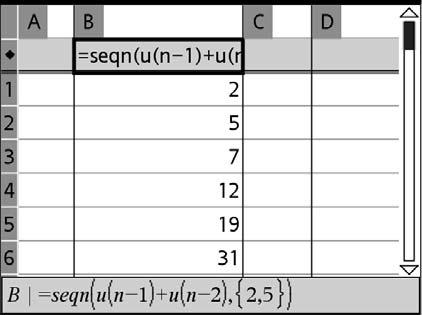 Note: If you prefer, you can enter a formula for the sequence directly into the header cell of the column.