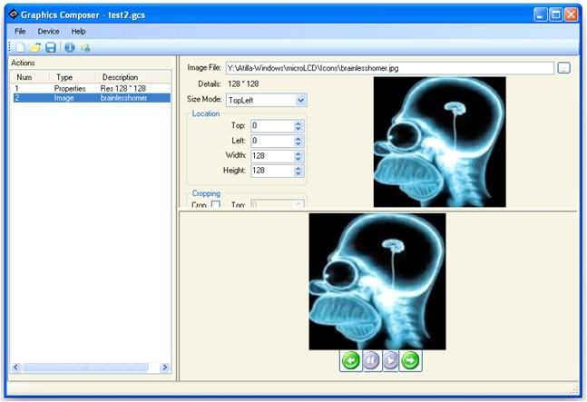 This software tool is an aid to composing a slide show of images/animations/movie-clips (multimedia objects) which can then be downloaded into the SDHC/SD/uSD/MMC memory card that is supported by the.