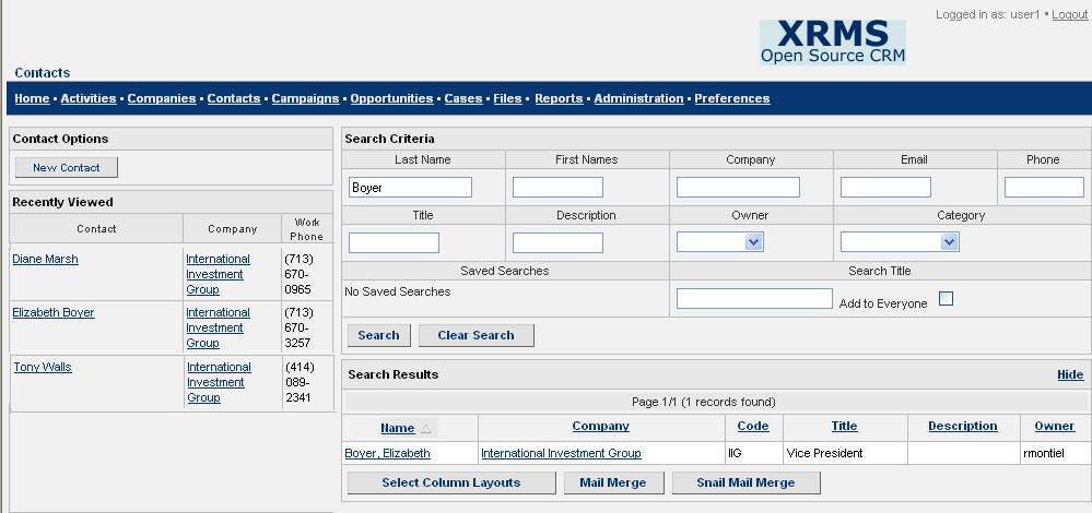 XRMS Open Source User Guide 7 Managing Contacts Contacts are organizations and individuals within those organizations with whom your organization has a business relationship.