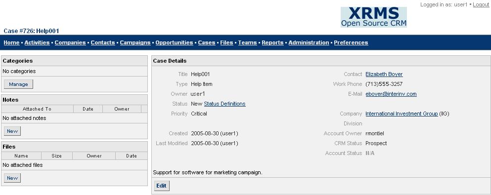 You can now: Figure 52: Search Results Cases Click Hide on the top bar to hide the Search Results table. Click Select Column Layouts. For details, see 4.1.2.1. Click Mail Merge. For details, see 4.1.2.2. 10.