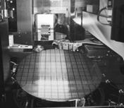 The foundry produces 300-mm wafers using feature sizes of 45 nanometers.
