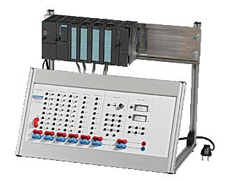 The input and output connections are routed to where LEDs and meters indicate the I/O line status and switches and potentiometers are used as basic input devices.